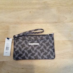 FRENCH CONNECTION LADIES WALLET, WRISTLET - MONOGRAM